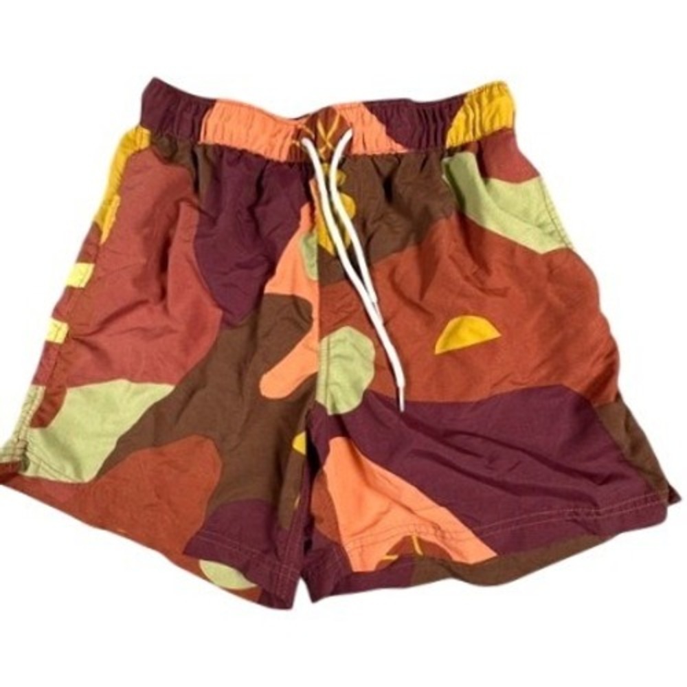 Urban Outfitters Swim Trunks Mens Medium Abstract Camo Basketball Shorts‎ Brown